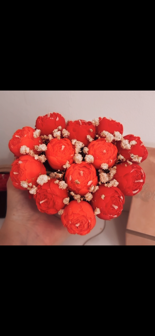 Kaarsenboeket in hartenvorm (small)